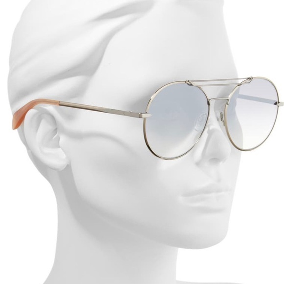 rag & bone 59mm Round Metal Aviator Sunglasses - Picture 2 of 14